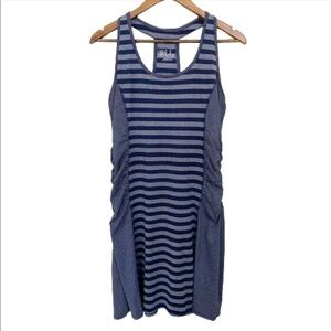 Lola by AFG Striped Ruched Tennis Activewear Dress